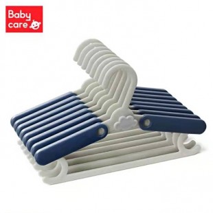 Babycare Adjustable Kids Hangers 8pcs - Blue